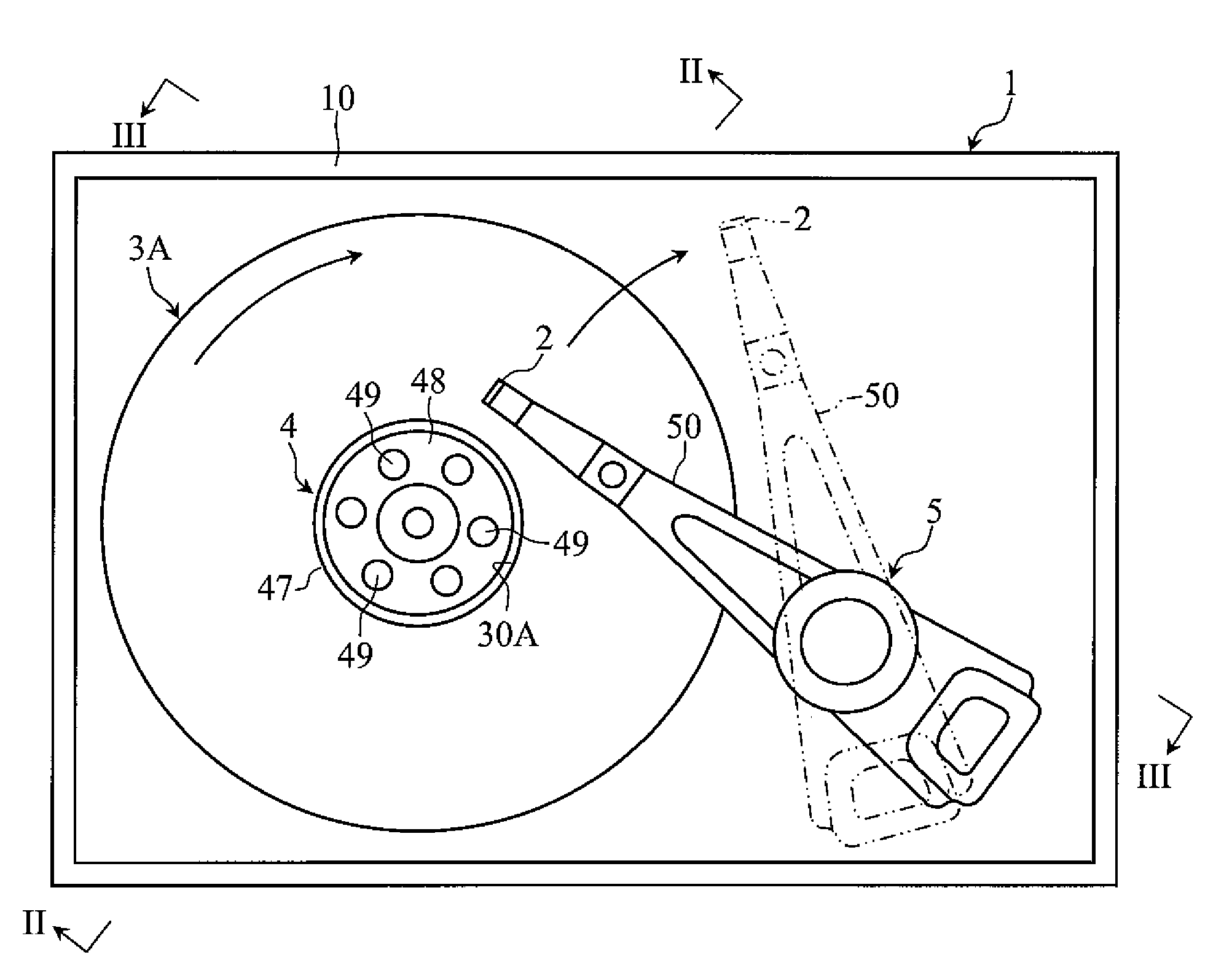 Magnetic head substrate, magnetic head and recording medium driving device