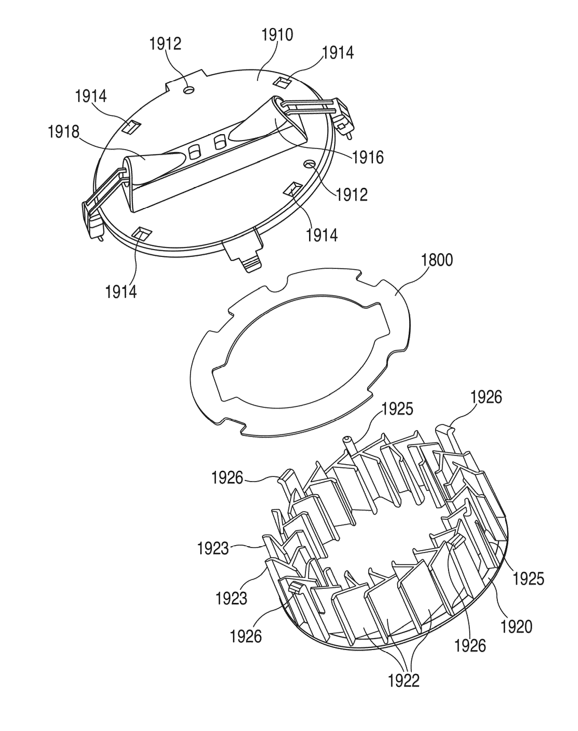 Detector unit and sensing chamber therefor with matter retention member and method for making same