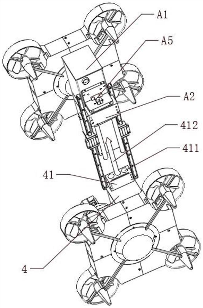 Fire-fighting unmanned aerial vehicle butt joint structure and using method