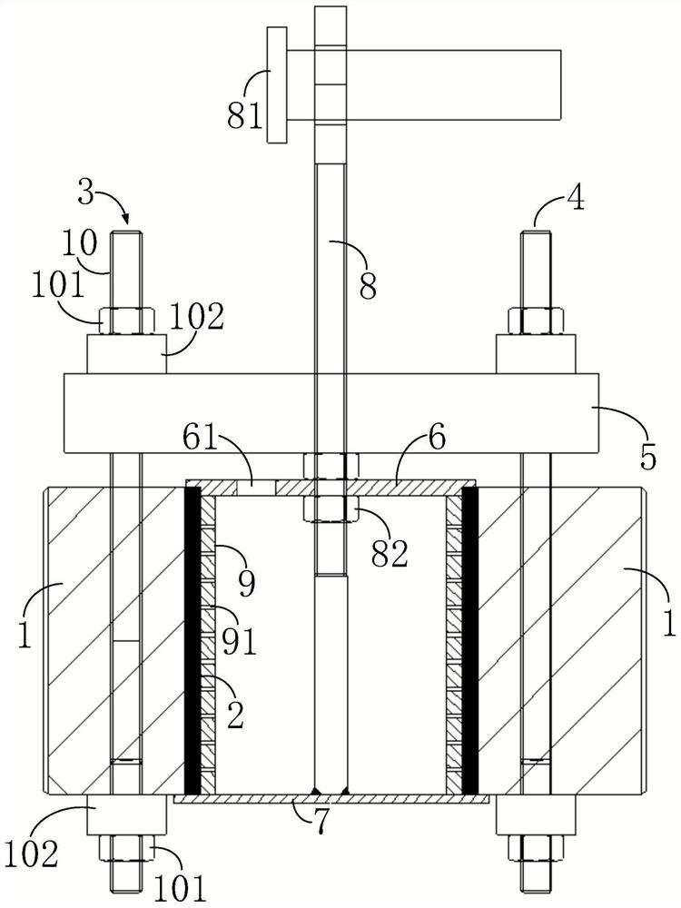 Disassembling device and disassembling method for shaft sleeve type interference fit part