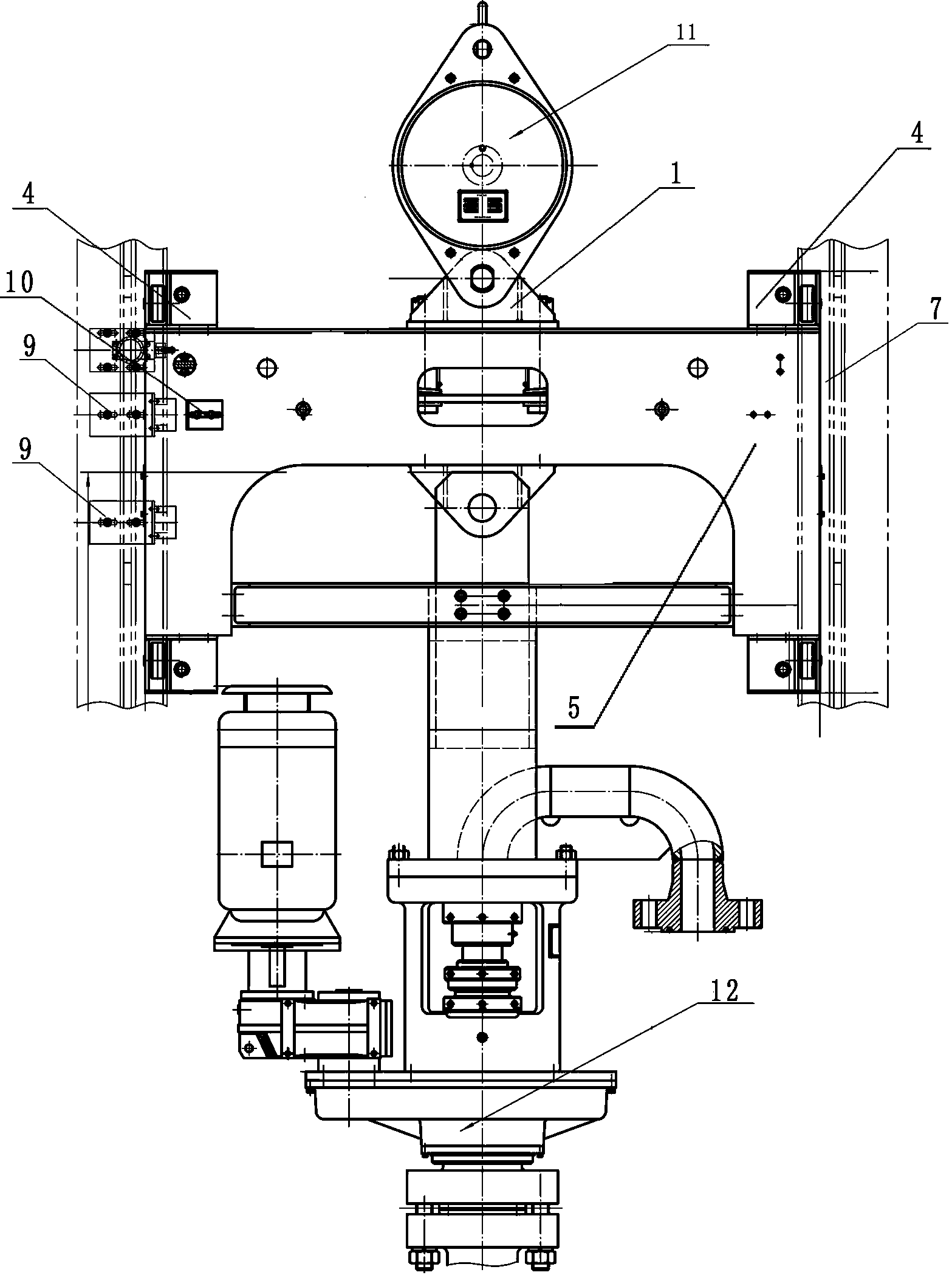Anti-dropping device for hydraulic decoking system