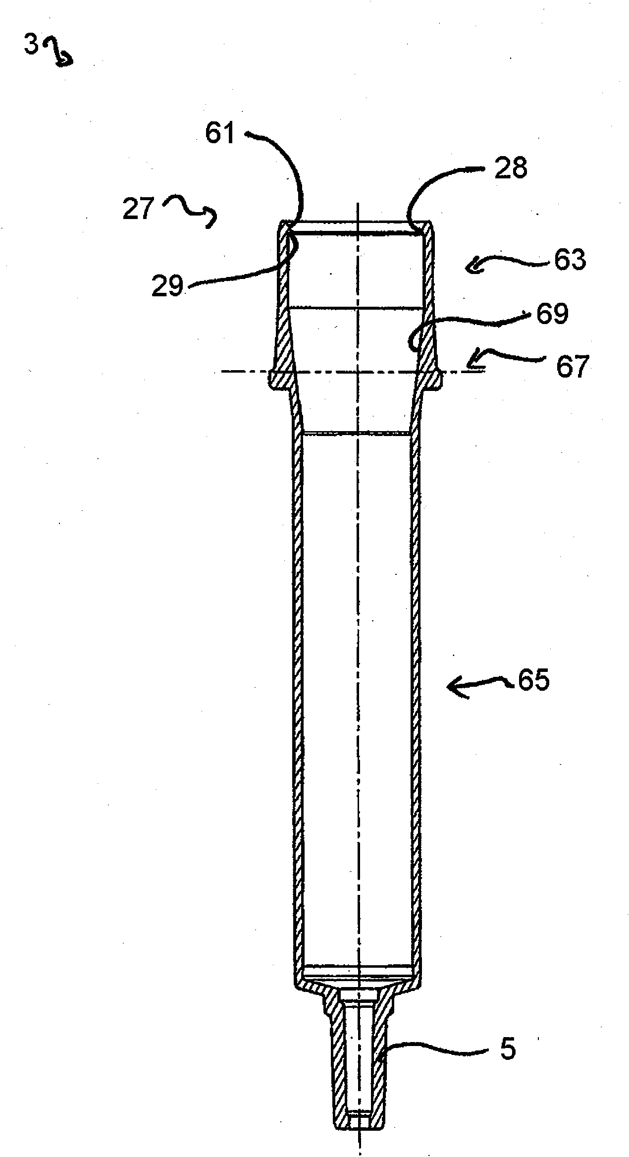 Disposable syringe with protection against reuse