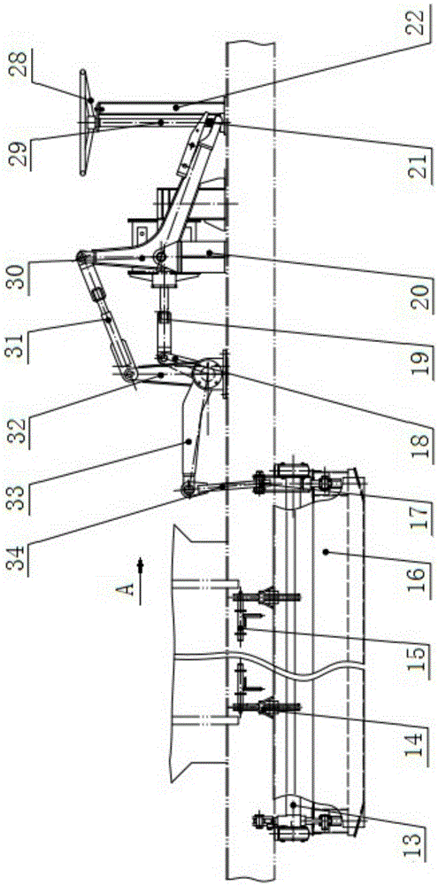 Railway ballast hopper car with ballast troweling function