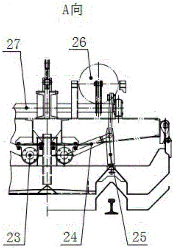 Railway ballast hopper car with ballast troweling function