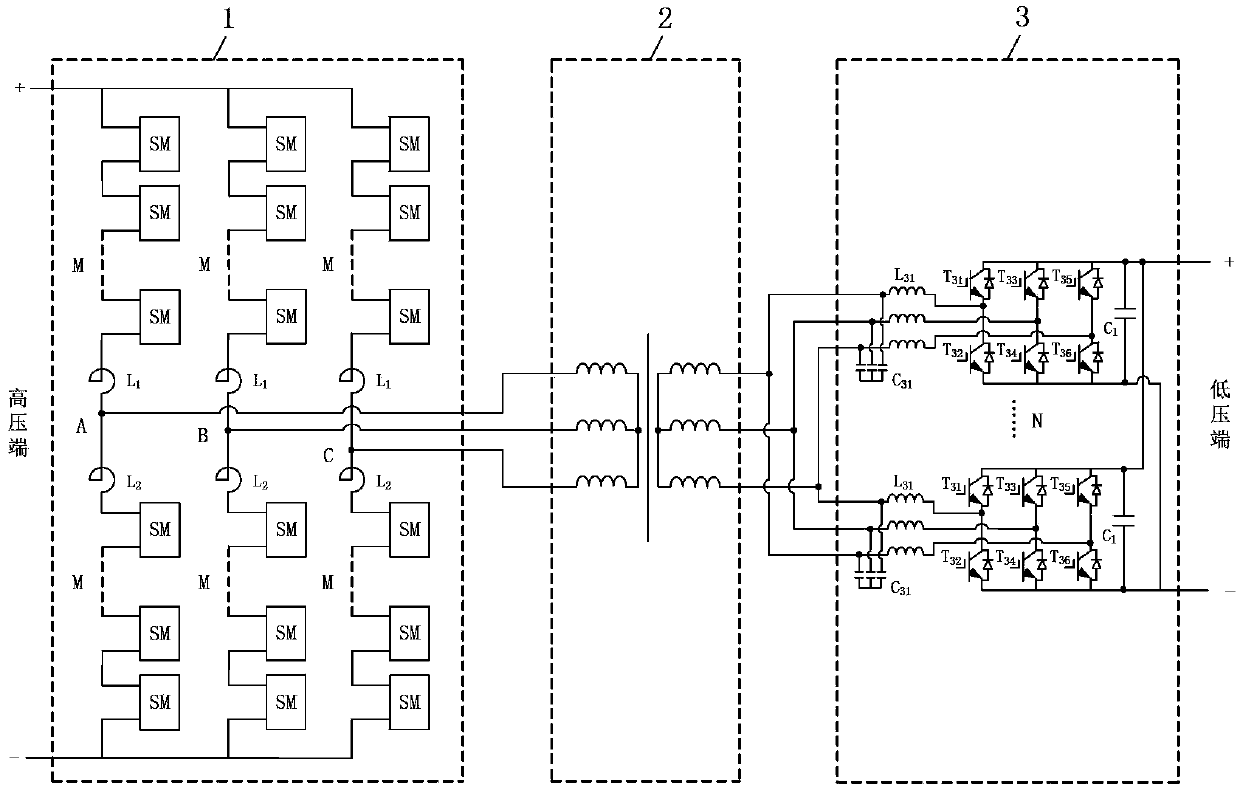 High-voltage high-power DC-DC conversion device