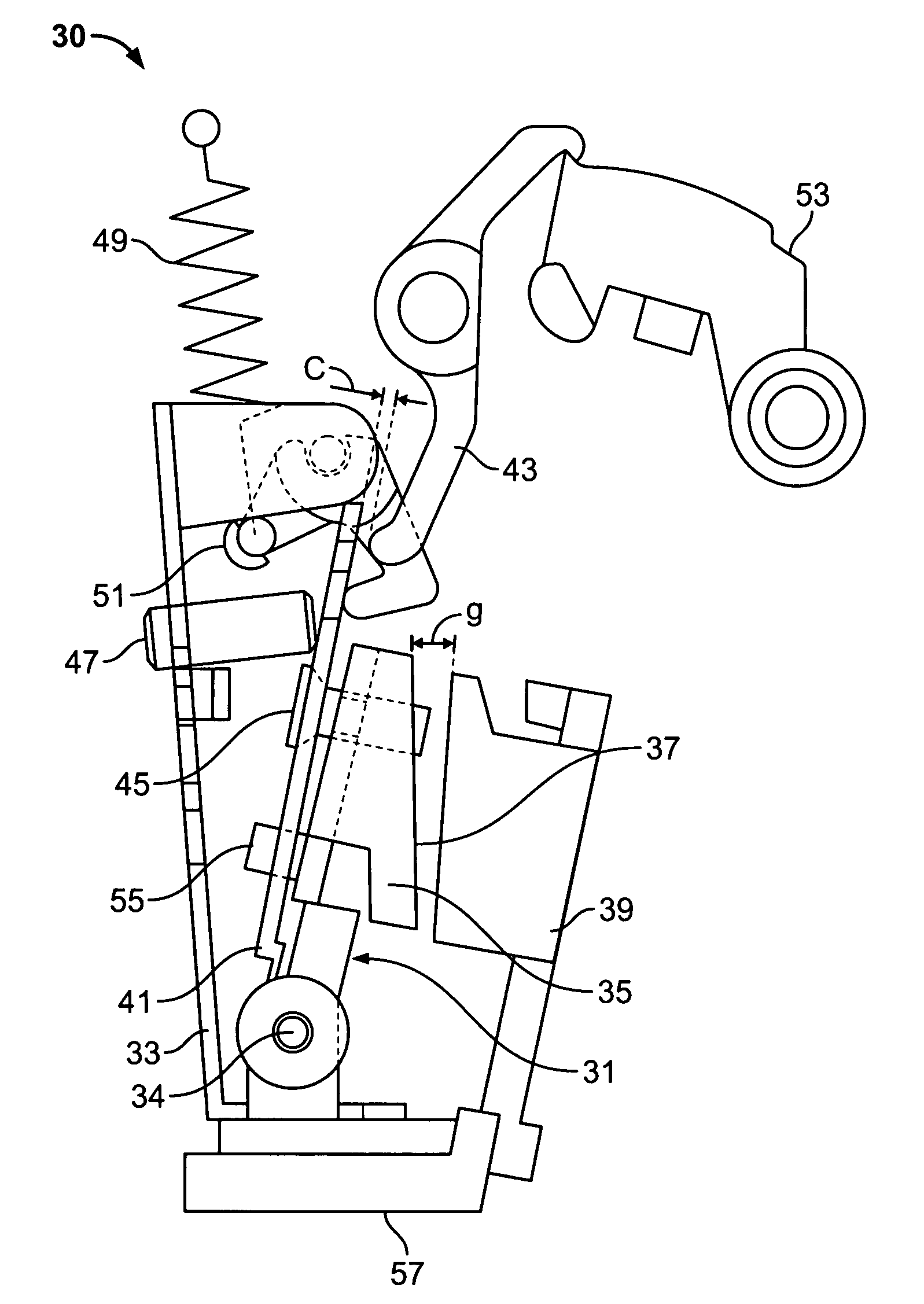 Divided adjustable armature for a circuit breaker