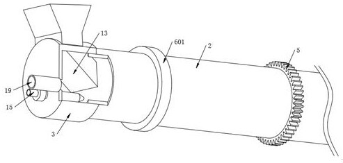 Desulfurization device in drying kiln for smelting ferronickel by using RKEF method