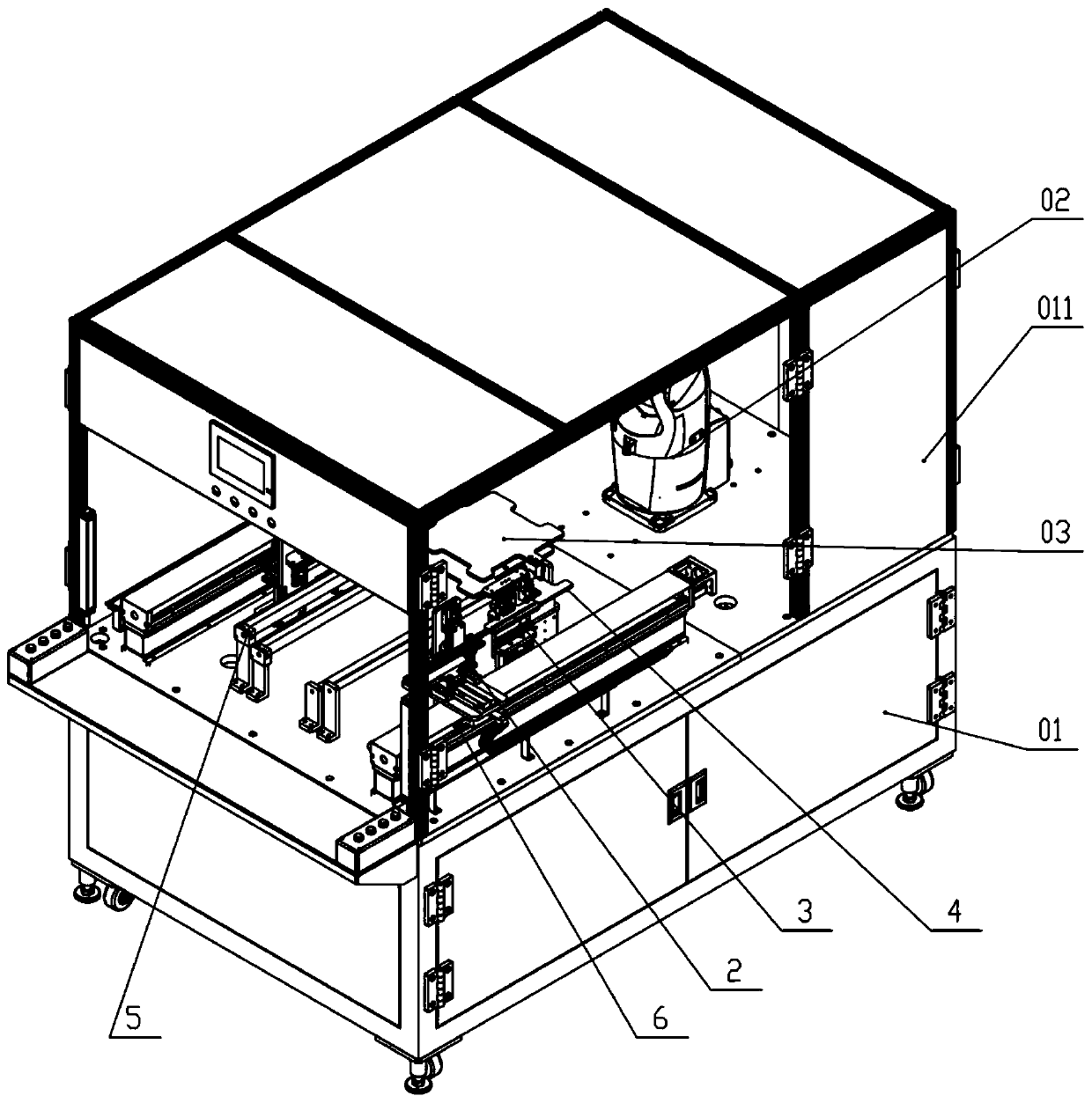 A high-efficiency automatic film tearing machine