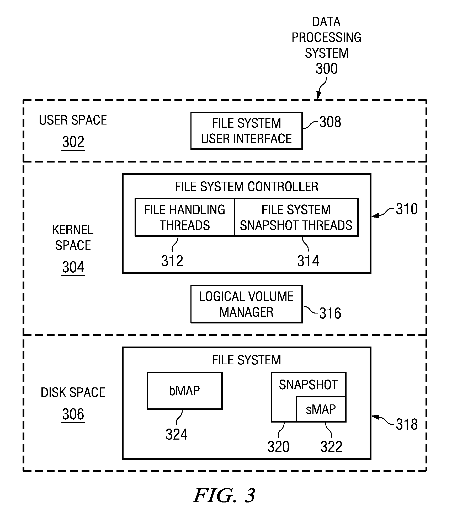 Method and system for handling reallocated blocks in a file system