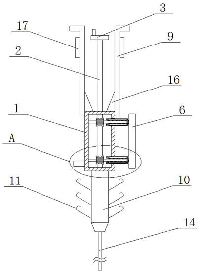 Public building water supply and drainage pipeline dredging device