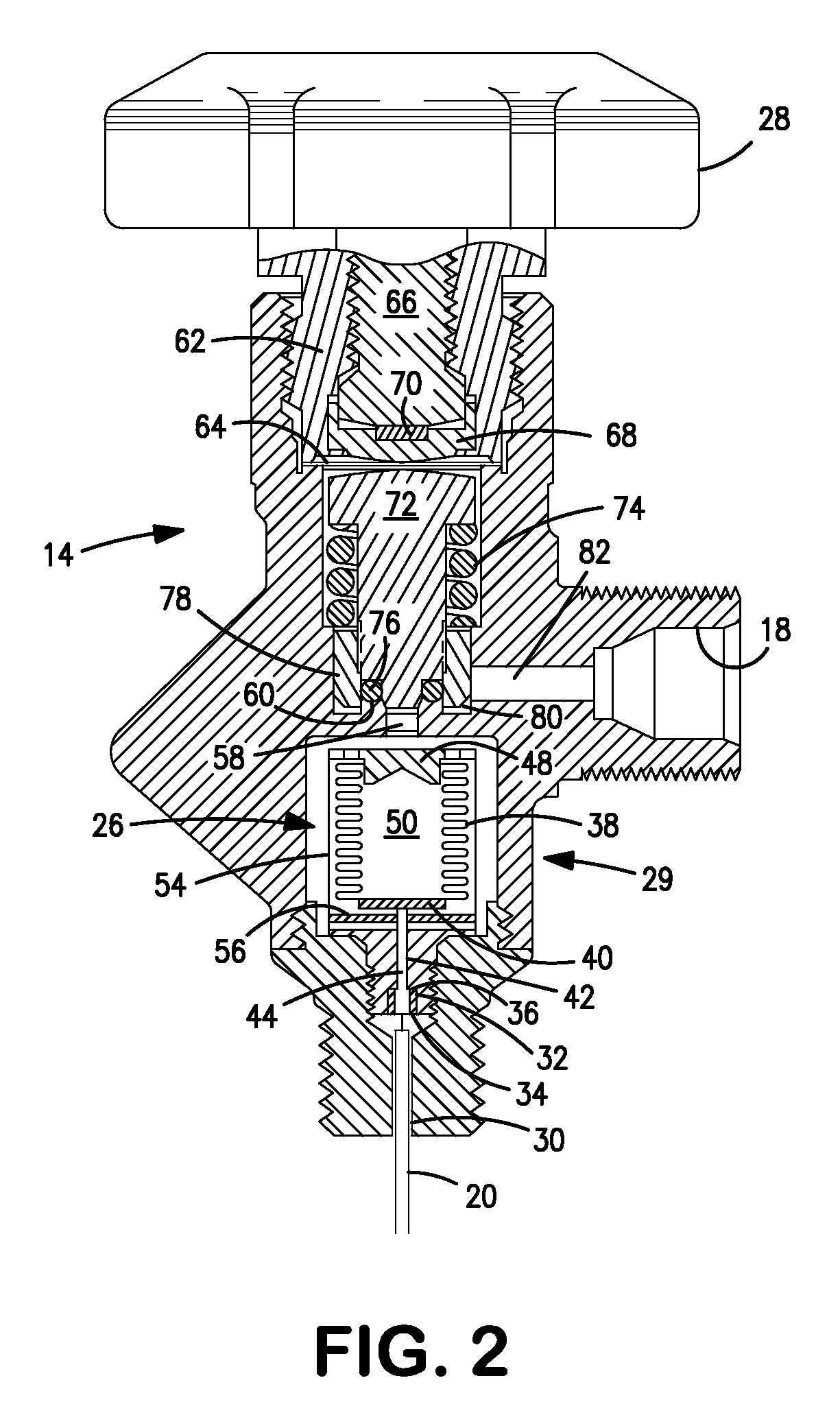 Vacuum actuated valve for high capacity storage and delivery systems