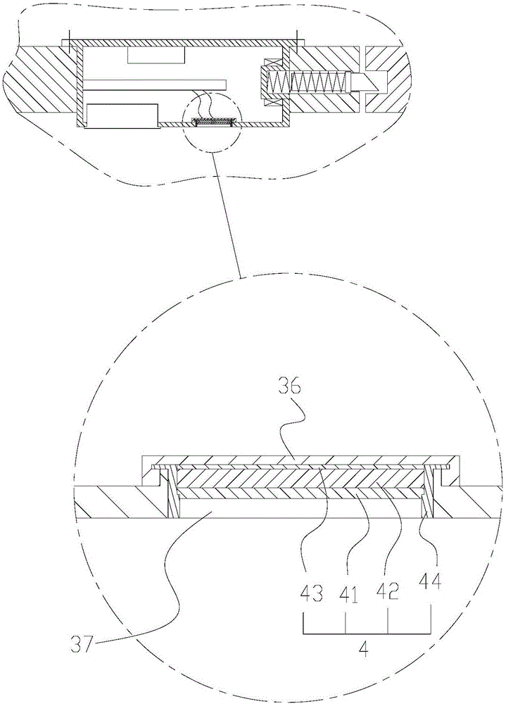 Safe box with push type fingerprint sensor