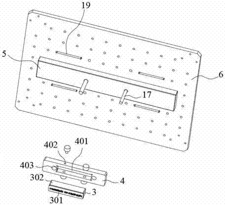 Jig for notebook computer LOGO press fit