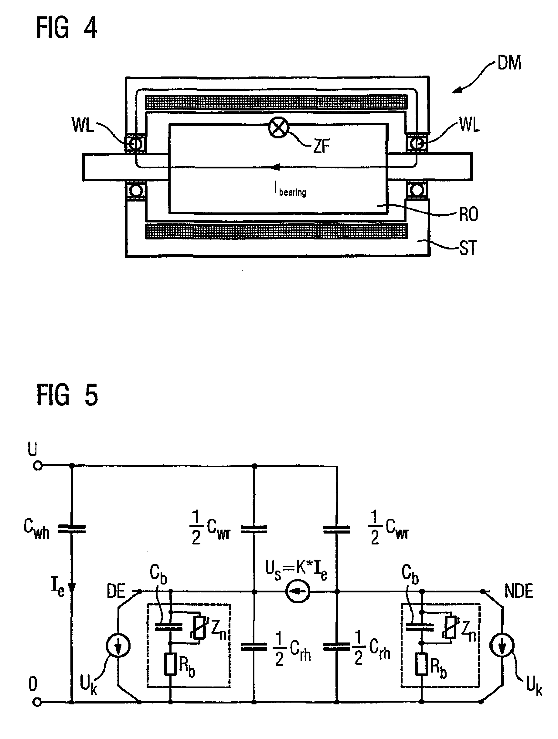 Compensation method and apparatus for preventing damaging bearing currents in an electrical machine