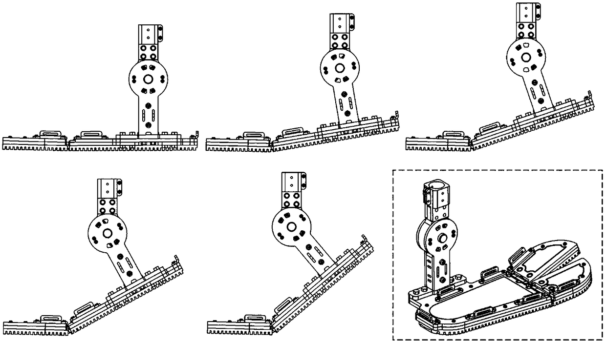 Assistance external skeleton segment-type foot structure of lower limb