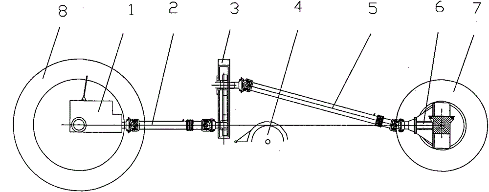 4WD Corn Harvester with Mid-Mount Returner