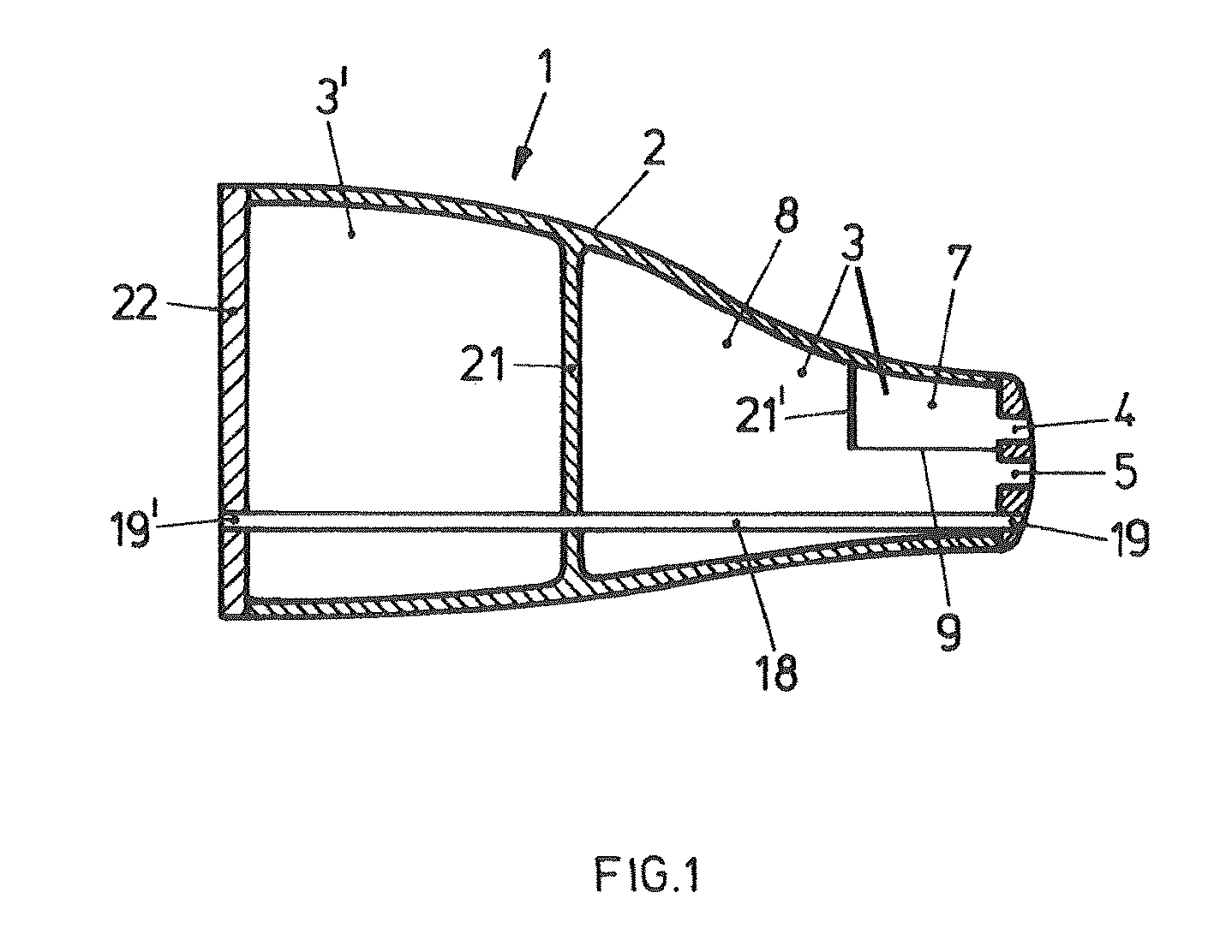 Hearing device with improved low frequency response and method for manufacturing such a hearing device