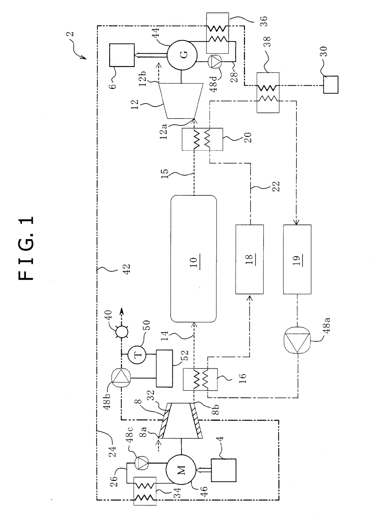 Compressed air energy storage and power generation device
