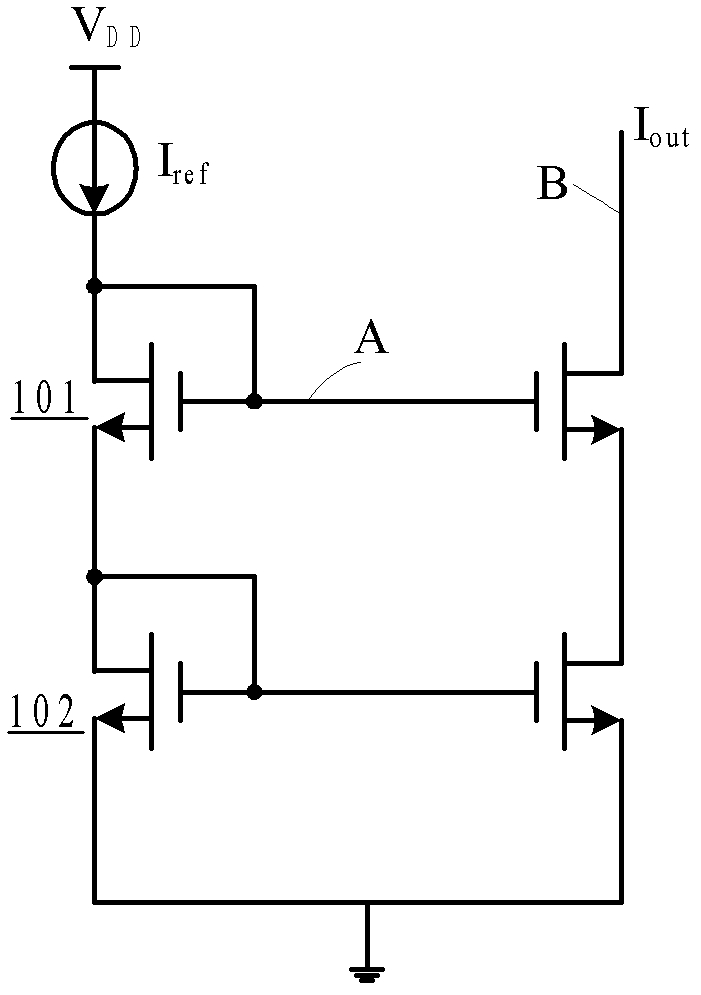 Adaptive series circuit with metal oxide semiconductor (MOS) transistors