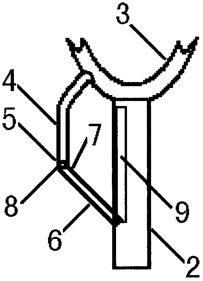 Clothes hooking preventing structure of hook of clothes support rod
