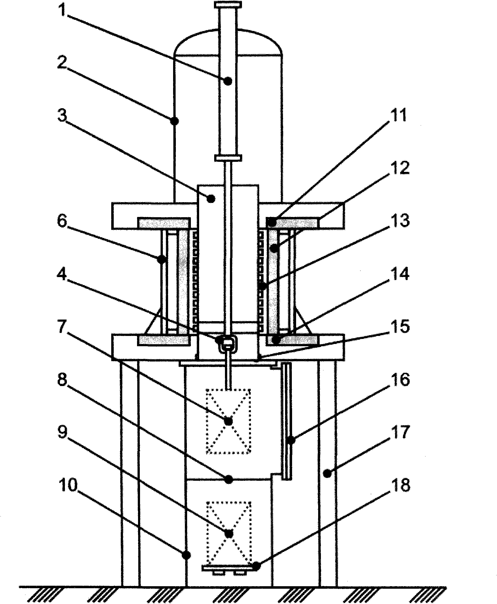 Vertical vacuum water quenching furnace