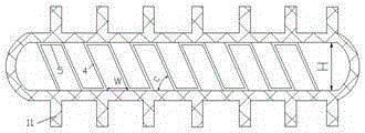 Heat pipe provided with fins at external part