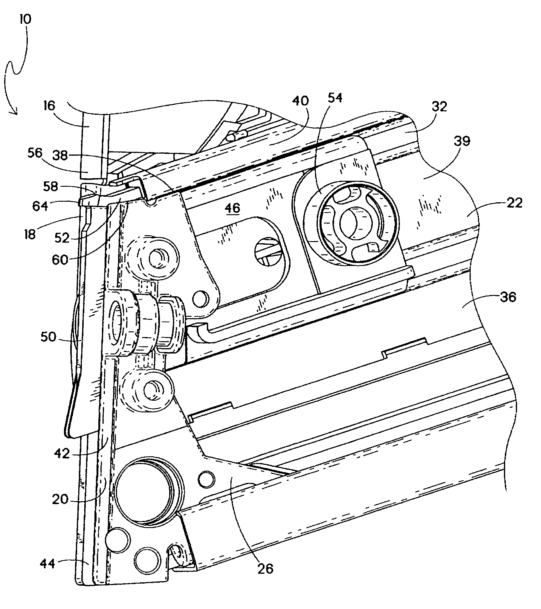 Power nailer with driver blade blocking mechanism magazine