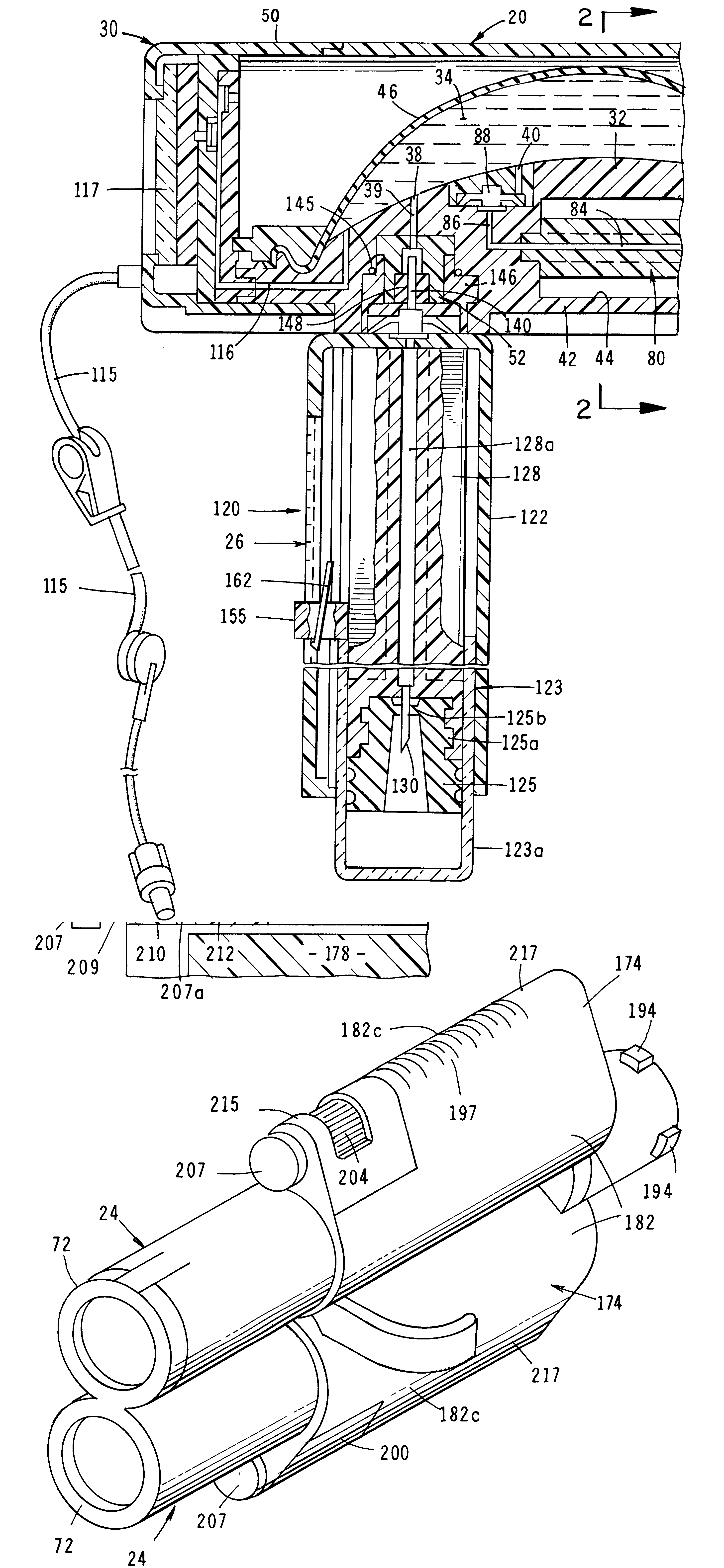 Fluid delivery apparatus with reservoir fill assembly