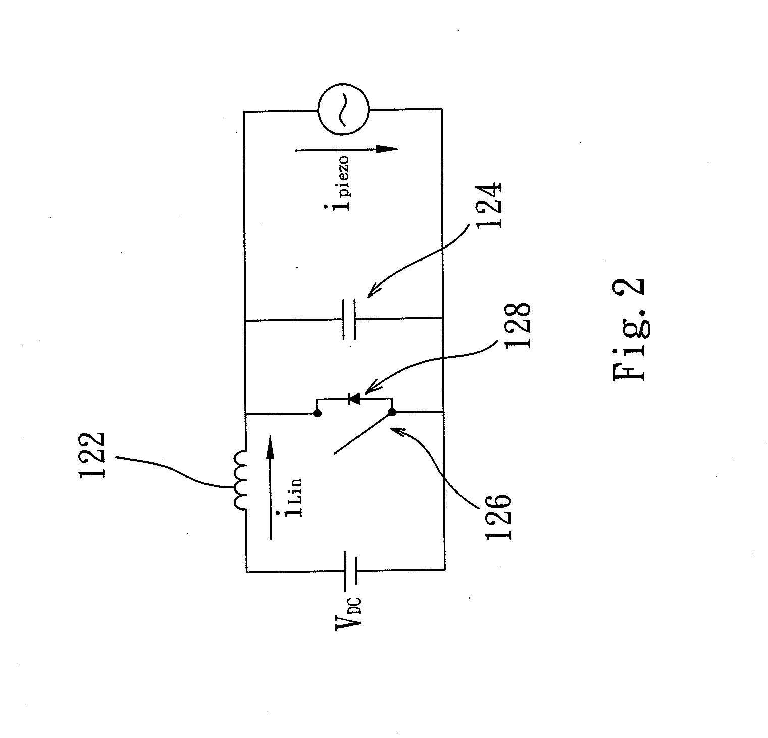 Piezoelectric resonator light-emitting-diode (LED) driving circuit