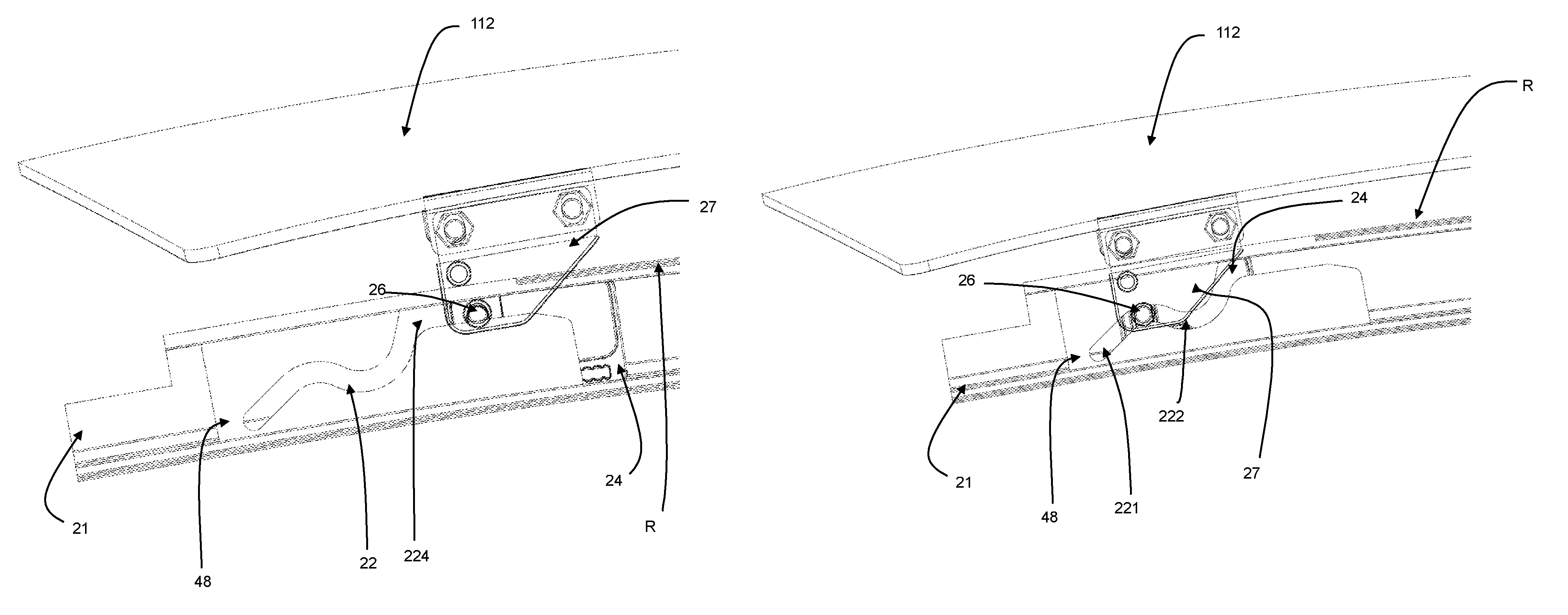 Glazed roof having a sliding and tilting mobile panel