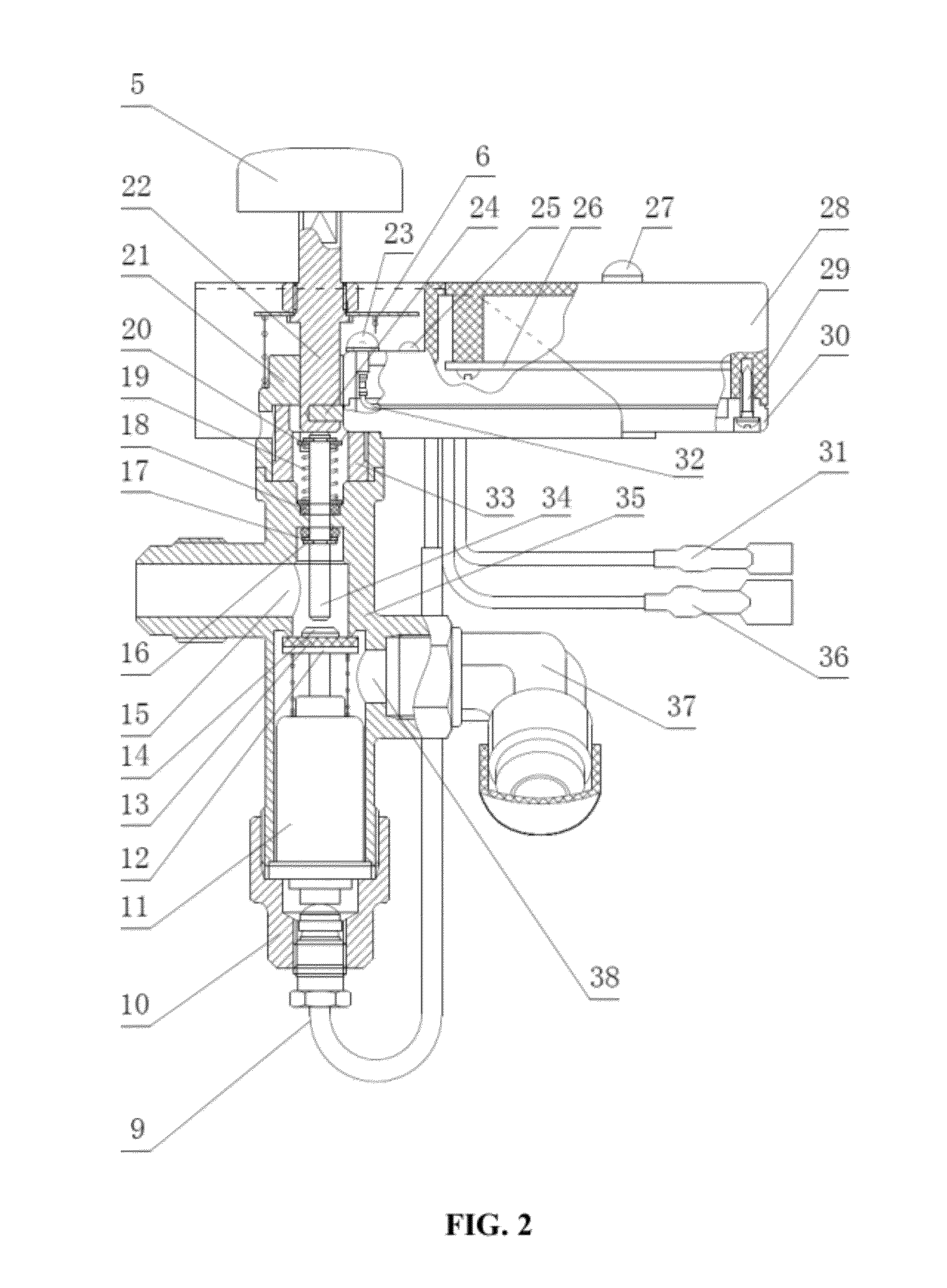 Gas valve control device