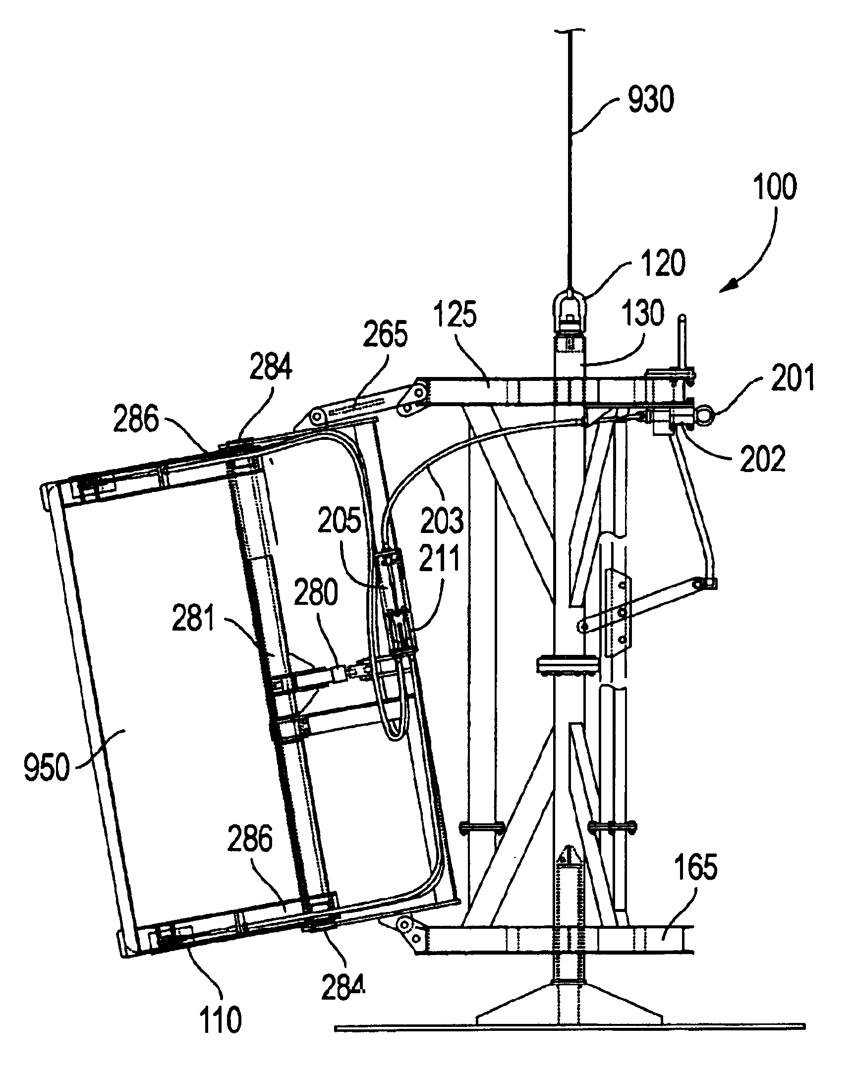 Apparatus for remote installation of devices for reducing drag and vortex induced vibration