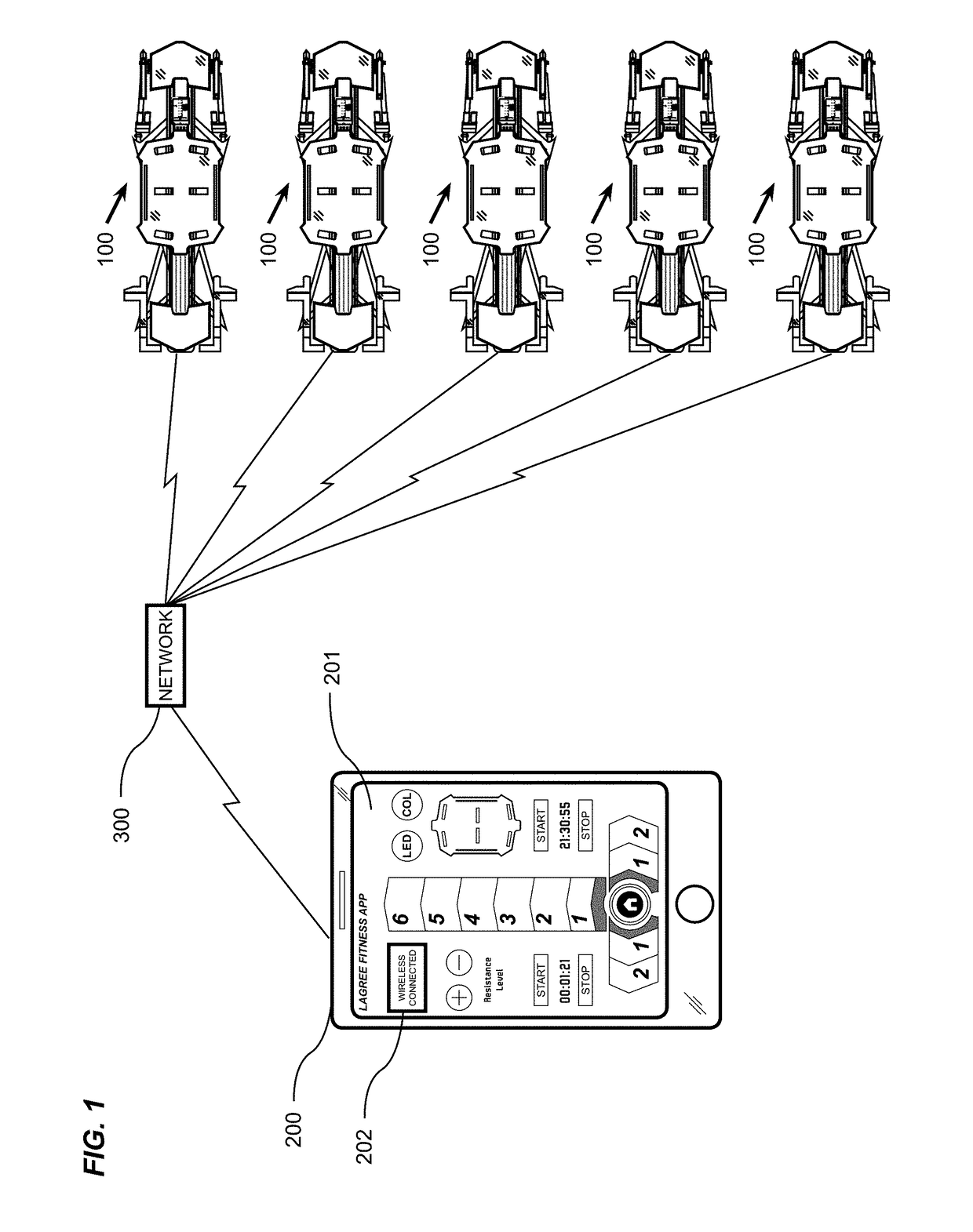 System and Method for Networking Fitness Machines