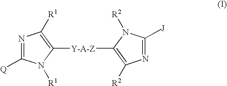 Linked diimidazole derivatives