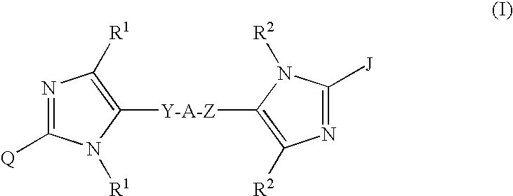 Linked diimidazole derivatives