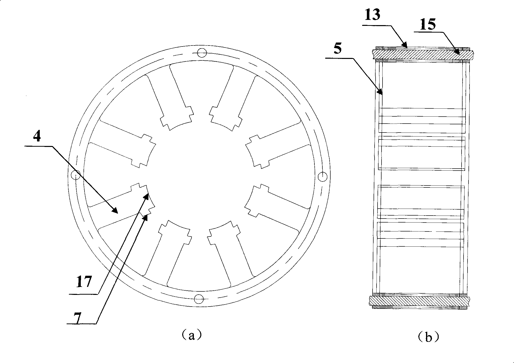 Pre-tightening electromagnetic-elastic foil gas combination bearing