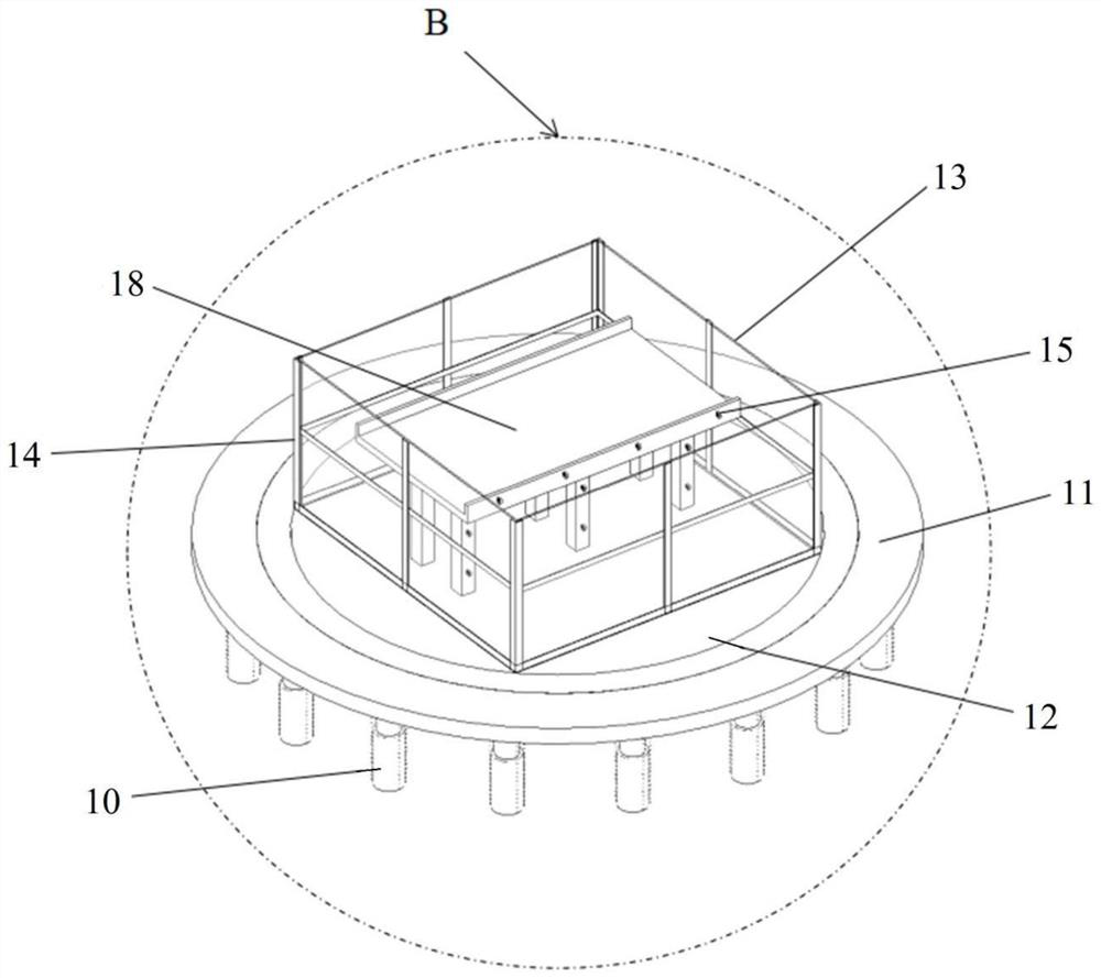 High-position dangerous rock mass protection structure impact response multi-dimensional large-scale simulation test equipment