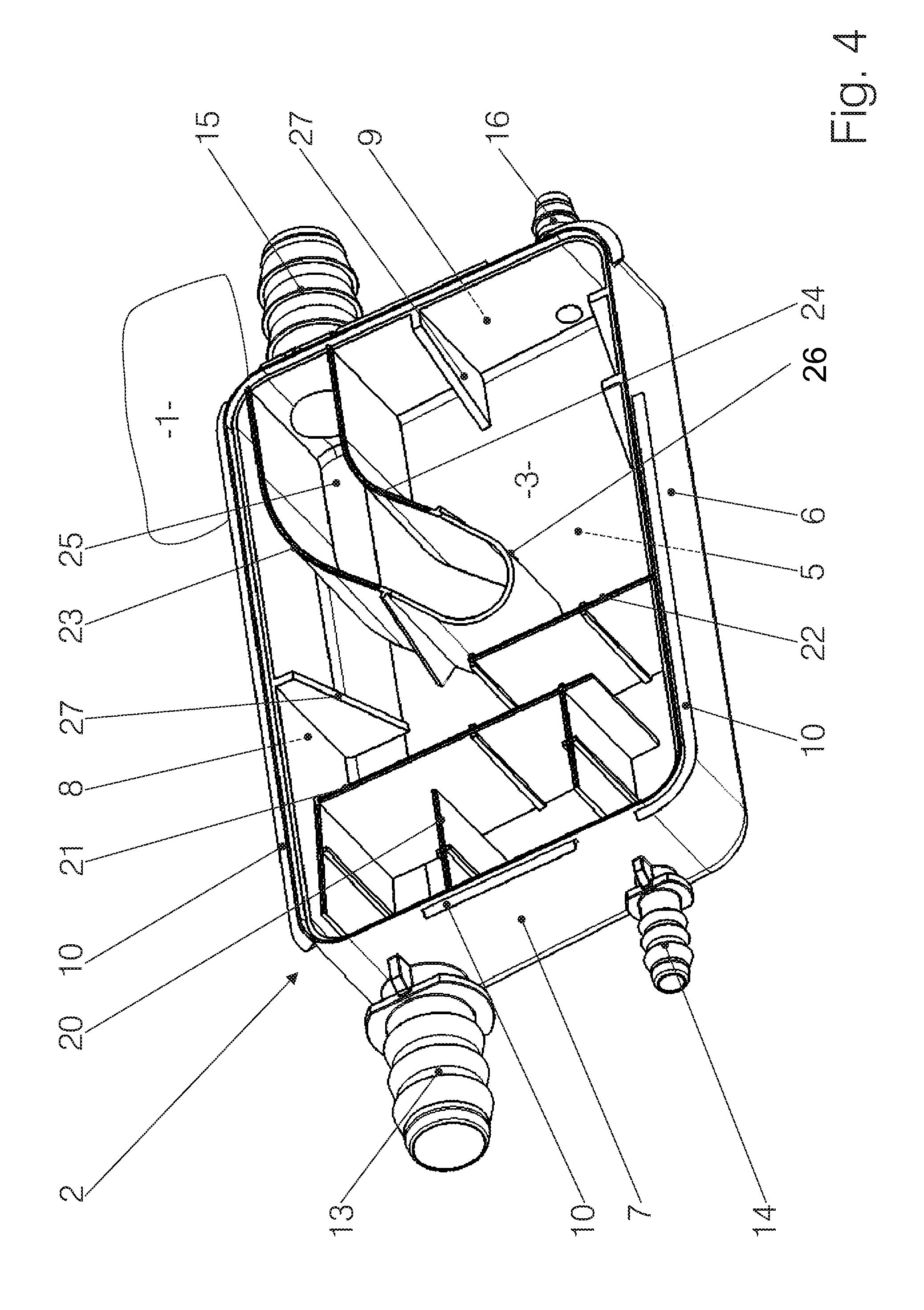 Fuel tank having a built-in auxiliary tank