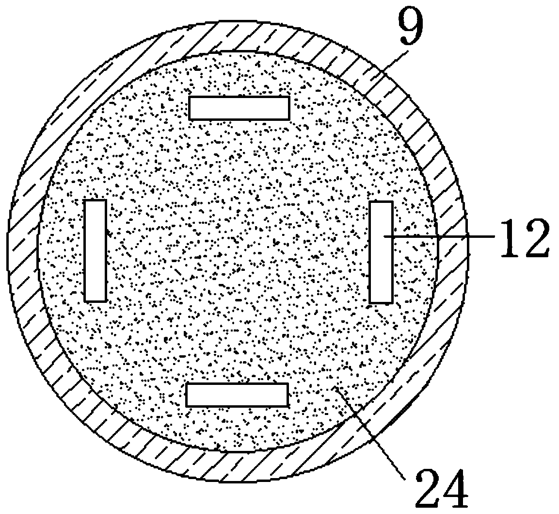 Display device convenient for dust removal used for computer hardware development