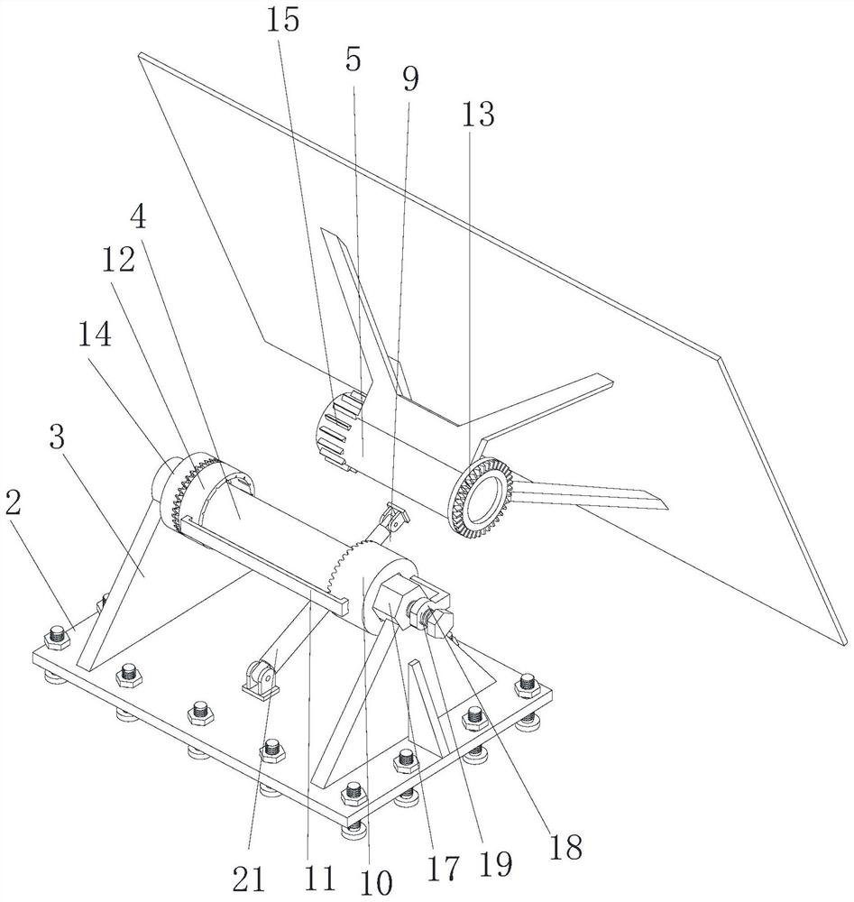 Mounting and fixing device for photovoltaic panel