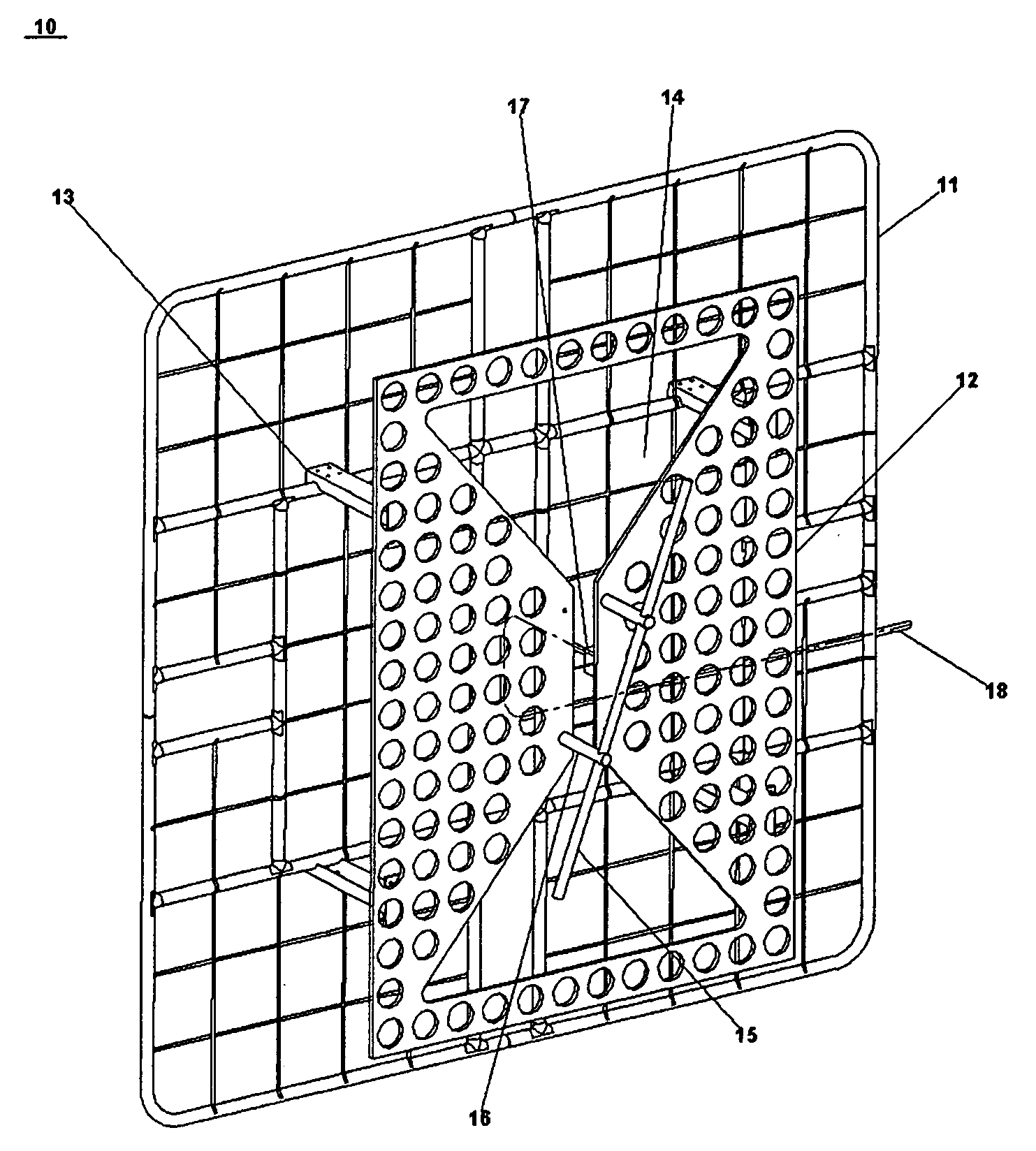 Circularly polarized broadcast panel system and method using a parasitic dipole