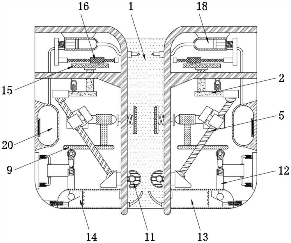 Environment-friendly optical fiber skin collection device used in communication cabinet