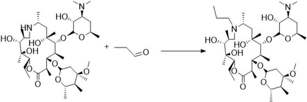 Method for preparing gamithromycin