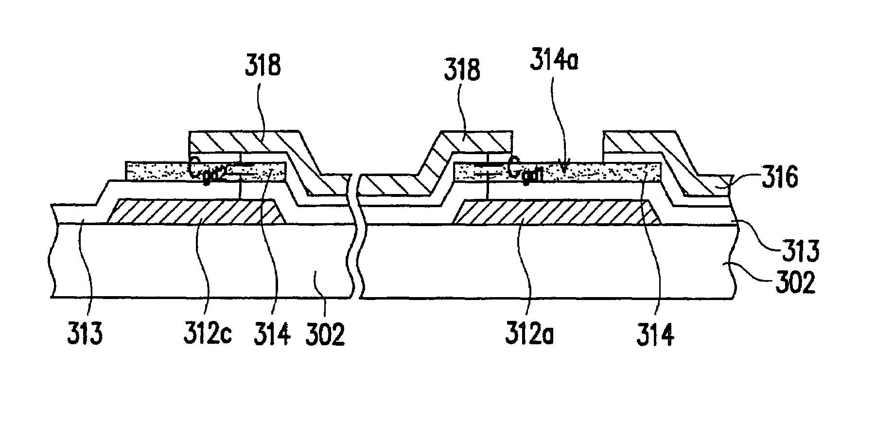 Thin film transistor, thin film transistor array and repairing method thereof