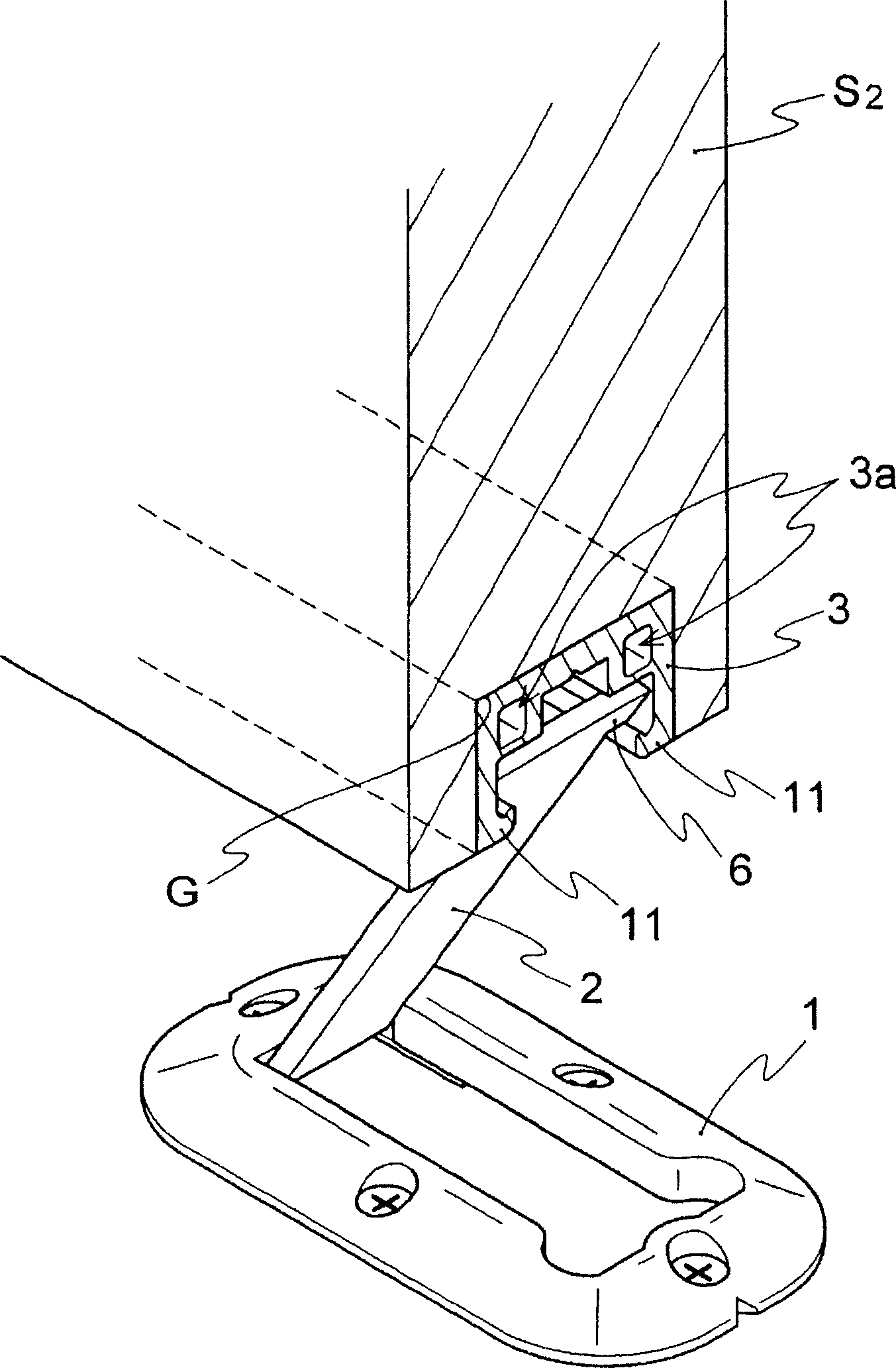 Steady rest device for suspension sliding door