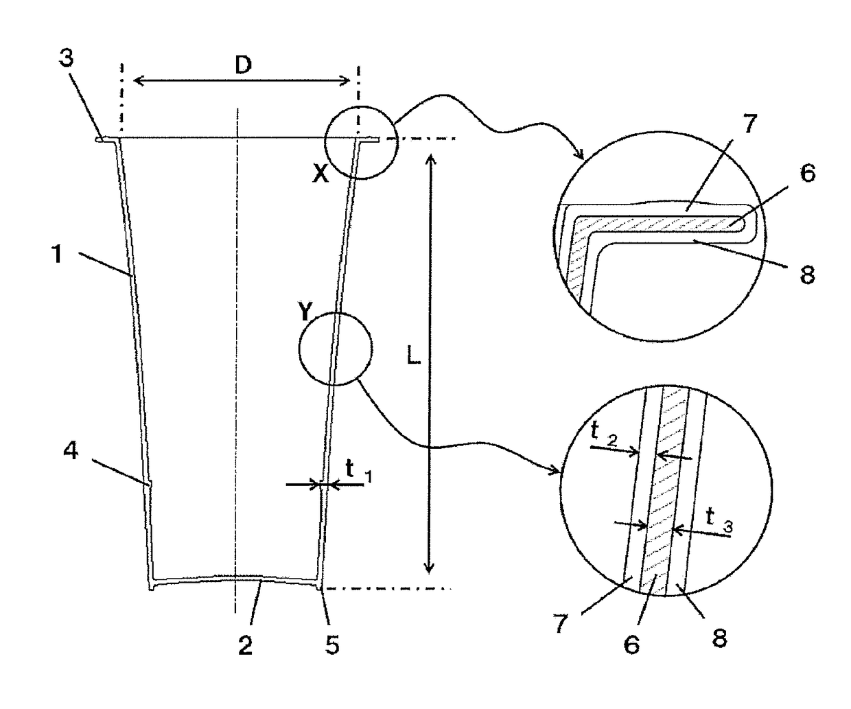 Cup-type container and method of forming the same