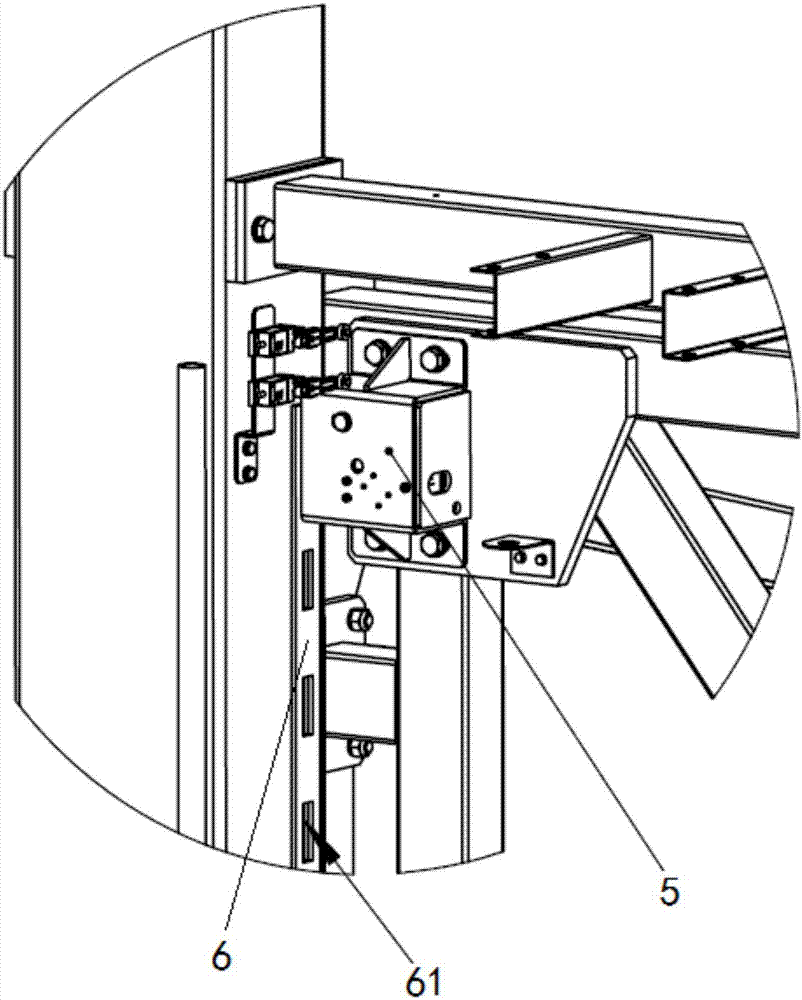 Inverted-type whole-process safety device used for cantilever-type parking garage
