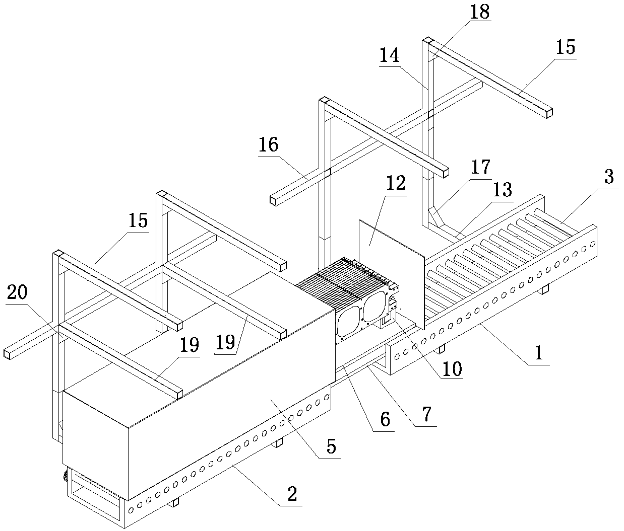Tubular PECVD storage boat preheating device for crystalline silicon solar cell and coating method