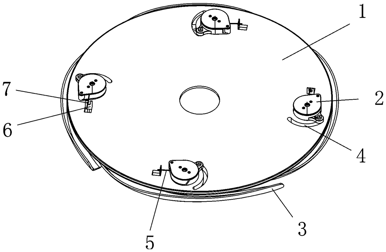 Fan blade structure of invisible fan lamp