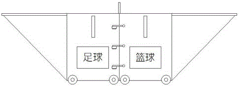 Multifunctional deformable sports equipment storage vehicle